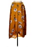 Le Lis Floral Orange Yellow Casual Skirt Size L (petite) - photo 1