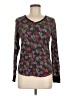 Assorted Brands Hearts Black Long Sleeve Top Size M - photo 1