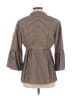 Nanette Lepore Stripes Brown Coat Size 10 - photo 2