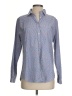 Vilagallo Hearts Blue Long Sleeve Button-Down Shirt Size 4 - photo 1