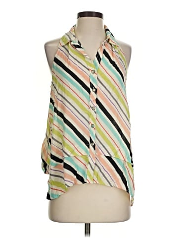 Maeve Sleeveless Button-Down Shirt (view 1)