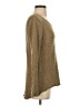 Kiwi Tucker 100% Cotton Metallic Brown Pullover Sweater Size S - photo 4