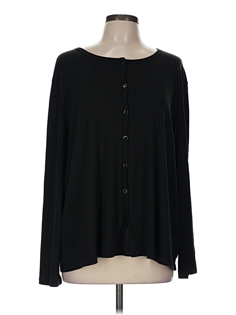 Pre-owned Assorted Brands Cardigan Sweater In Black