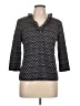 J. McLaughlin Brown 3/4 Sleeve Blouse Size L - photo 1