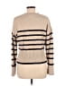 Vigoss Stripes Tan Turtleneck Sweater Size L - photo 2