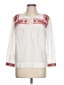 J.Crew 100% Cotton White 3/4 Sleeve Blouse Size L (petite) - photo 1
