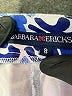 Barbara Erickson Print Blue Casual Pants Size 8 - photo 8