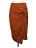 Kate Kasin Solid Brown Casual Skirt Size S - photo 1