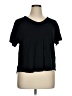 Gap 100% Leather Black Short Sleeve Top Size XL - photo 1