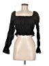 Hey Babe 100% Polyester Black Long Sleeve Blouse Size M - photo 1