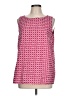 Weekend Max Mara 100% Leather Pink Sleeveless Top Size 10 - photo 1