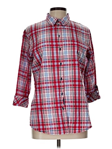 Allison Daley 3/4 Sleeve Button-Down Shirt (view 1)