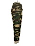 Bershka Camo Green Cargo Pants Size 4 - photo 4
