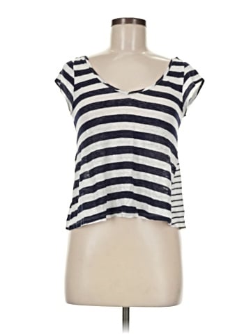 Color Thread Short Sleeve Top (view 1)
