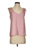 Shein 100% Polyester Pink Sleeveless Blouse Size 4 - photo 1
