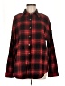 Fantaslook 100% Polyester Plaid Red Long Sleeve Blouse Size M - photo 1