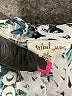 Tribal Jeans 100% Rayon Print Silver Long Sleeve Blouse Size L - photo 7