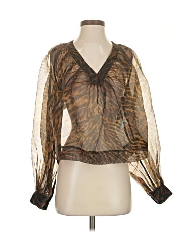 Ganni Long Sleeve Blouse (view 1)