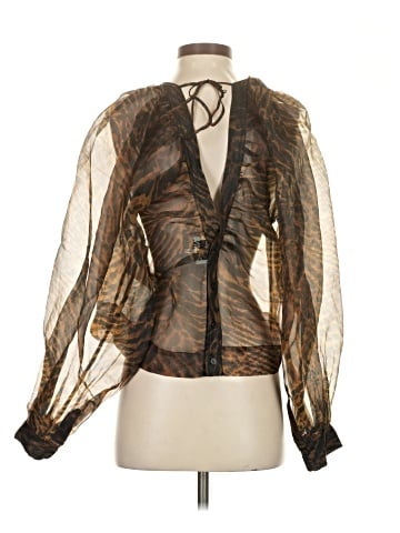 Ganni Long Sleeve Blouse (view 2)