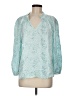 Caslon 100% Rayon Teal 3/4 Sleeve Blouse Size M - photo 1