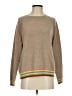 Jumper 100% Cashmere Color Block Tan Cashmere Pullover Sweater Size 1 - photo 1