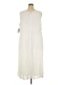 Catherines 100% Polyester Ivory Casual Dress Size 24 - photo 2
