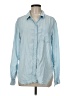 Athleta Blue Long Sleeve Button-Down Shirt Size M - photo 1