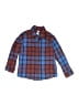 Tea 100% Cotton Plaid Blue Long Sleeve Button-Down Shirt Size 4 - photo 1