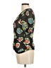 Maple 100% Silk Black Short Sleeve Silk Top Size 8 - photo 5