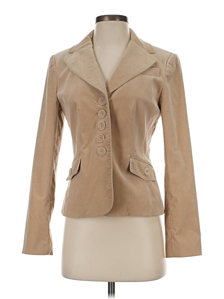 Pre-owned Ann Taylor Blazer Jacket In Tan