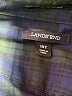 Lands' End 100% Baumwolle Plaid Blue Long Sleeve Button-Down Shirt Size 18 (tall) - photo 7