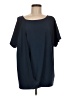 Soft Surroundings Blue Short Sleeve Blouse Size M - photo 1