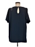 Soft Surroundings Blue Short Sleeve Blouse Size M - photo 2