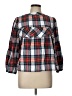 J.Crew Plaid Gray Long Sleeve Blouse Size L - photo 1