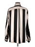 H&M 100% Polyester Stripes Silver Long Sleeve Blouse Size M - photo 2