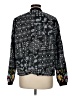 Johnny Was 100% Ramie Graphic Black Gray Jacket Size M - photo 2