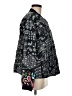 Johnny Was 100% Ramie Graphic Black Gray Jacket Size M - photo 4