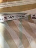 Notations Stripes Ivory 3/4 Sleeve Blouse Size XL - photo 7