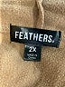 Feathers Tan Zip Up Hoodie Size 2X - photo 7