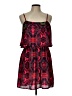 J for Justify 100% Polyester Paisley Red Cocktail Dress Size L - photo 1