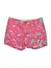 Lilly Pulitzer 100% Cotton Tropical Pink Khaki Shorts Size 00 - photo 1