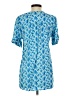 Escapada 100% Rayon Blue Short Sleeve Blouse Size XS - photo 2