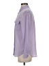 Equipment Solid Purple Long Sleeve Blouse Size XS - photo 5