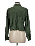 Universal Thread 100% Lyocell Green Long Sleeve Button-Down Shirt Size M - photo 2