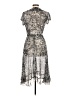 MSK 100% Polyester Paisley Gray Cocktail Dress Size 6 - photo 2