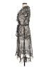 MSK 100% Polyester Paisley Gray Cocktail Dress Size 6 - photo 5