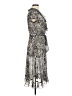 MSK 100% Polyester Paisley Gray Cocktail Dress Size 6 - photo 4