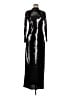 Express 100% Polyester Metallic Black Cocktail Dress Size M - photo 1