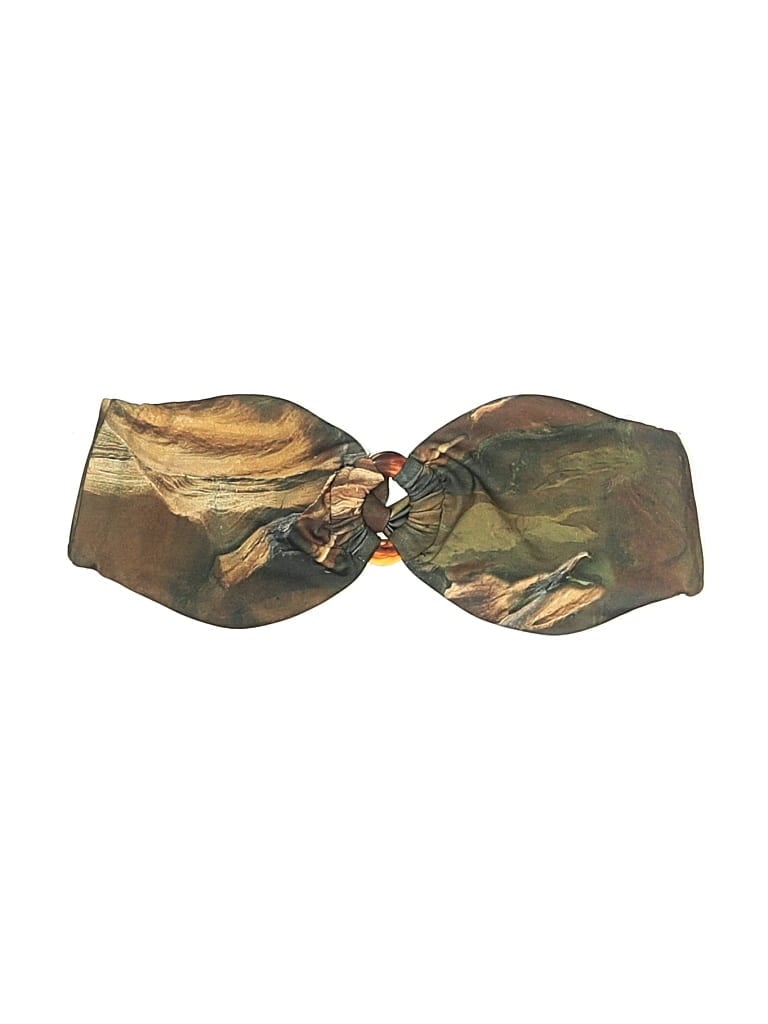 12th Tribe Swimsuit Top Green Camo Pattern Swimwear - Used - Size X-Small