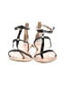 Qupid Gray Black Sandals Size 6 - photo 2